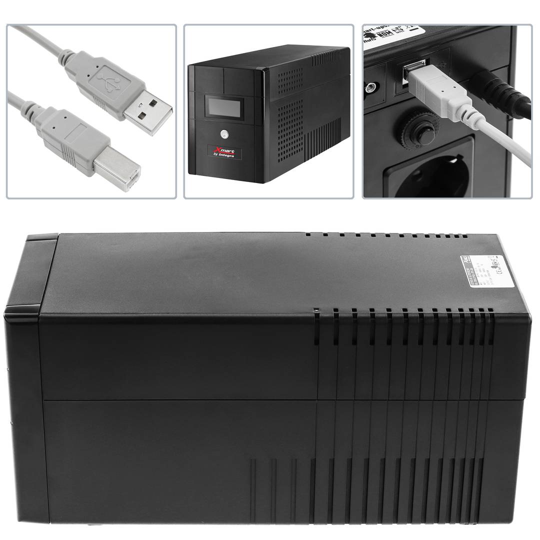 UPS linea sinusoidale SW-PRO 1100VA 700W con 4 schuko