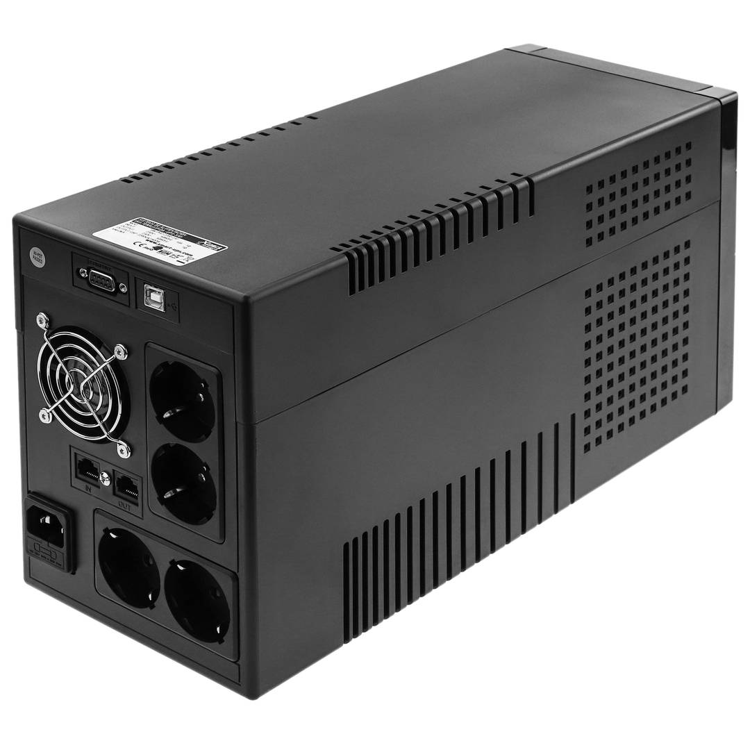 SW-PRO 2200VA 1400W sinusvormige lijn UPS met 4 schuko