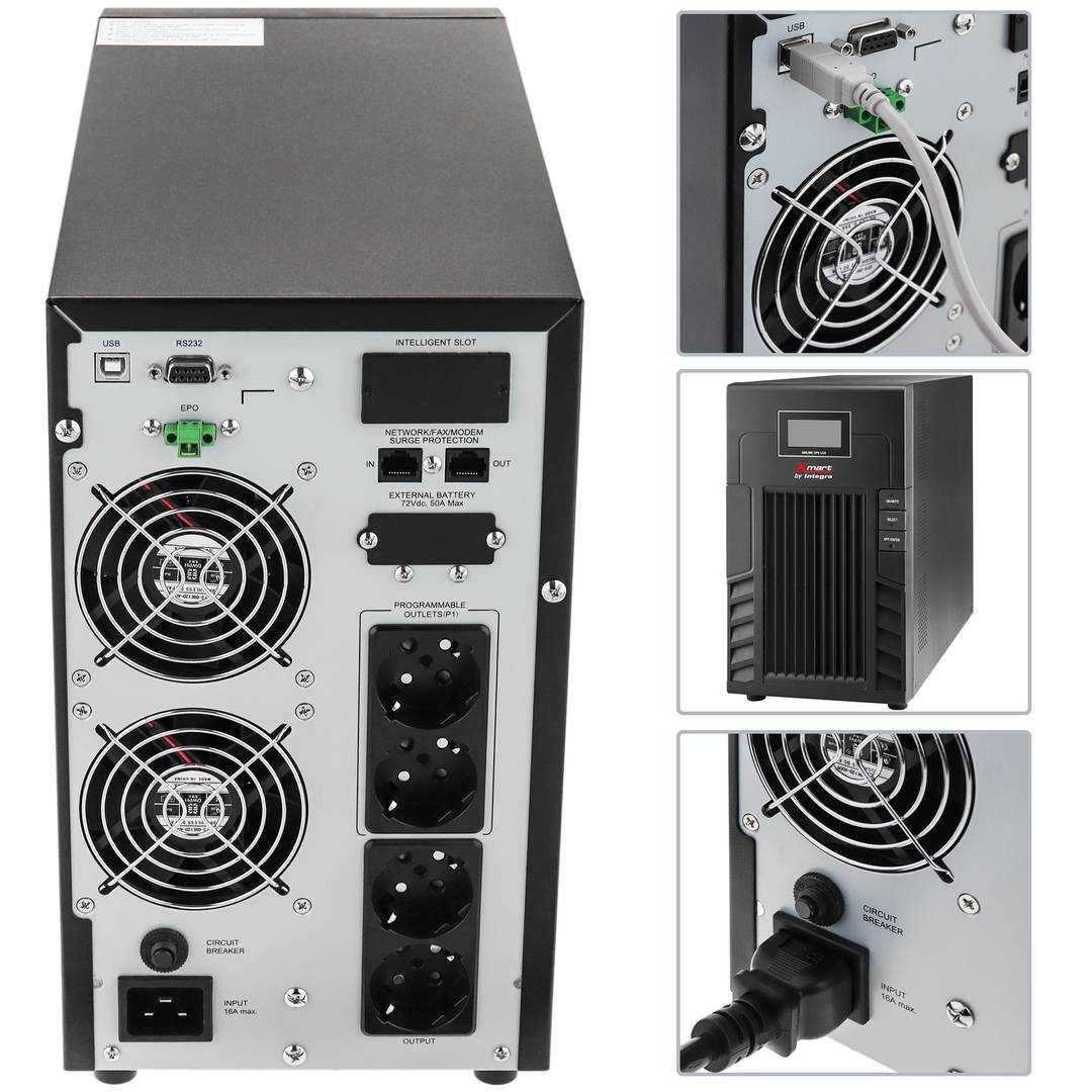 UPS on-line tower type Optima-T09 3000VA 2700W