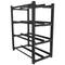 Lanberg 830X454 2 Row 4 Tier 8 Shelf UPS Battery Frame Noir OR01-830454-204-BK