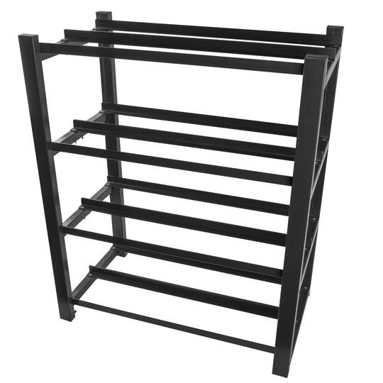Lanberg 830X454 2 Row 4 Tier 8 Shelf UPS Battery Frame Noir OR01-830454-204-BK