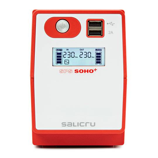USV Line-Interactive SPS SOHO+ IEC und USB von Salicru 650VA 360W