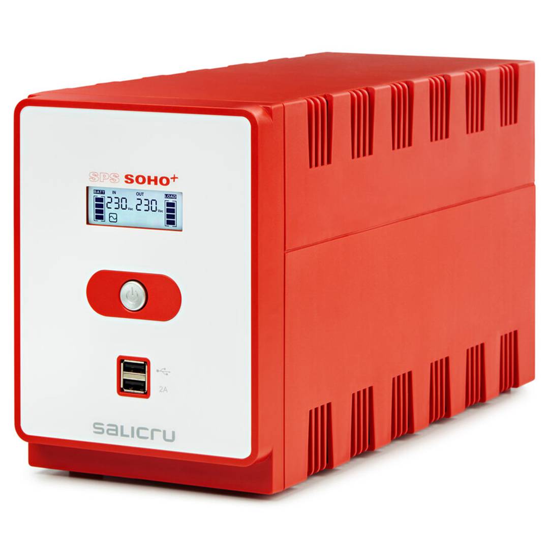UPS Line-interactieve SPS SOHO+ IEC en USB van Salicru 1200VA 720W