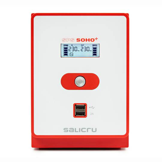 UPS Line-interactieve SPS SOHO+ IEC en USB van Salicru 1200VA 720W