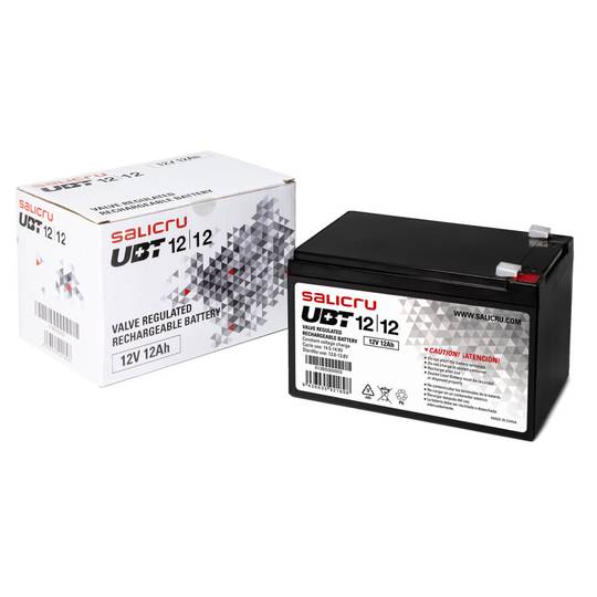 Batteria AGM ricaricabile Salicru 12V e 12Ah per UPS