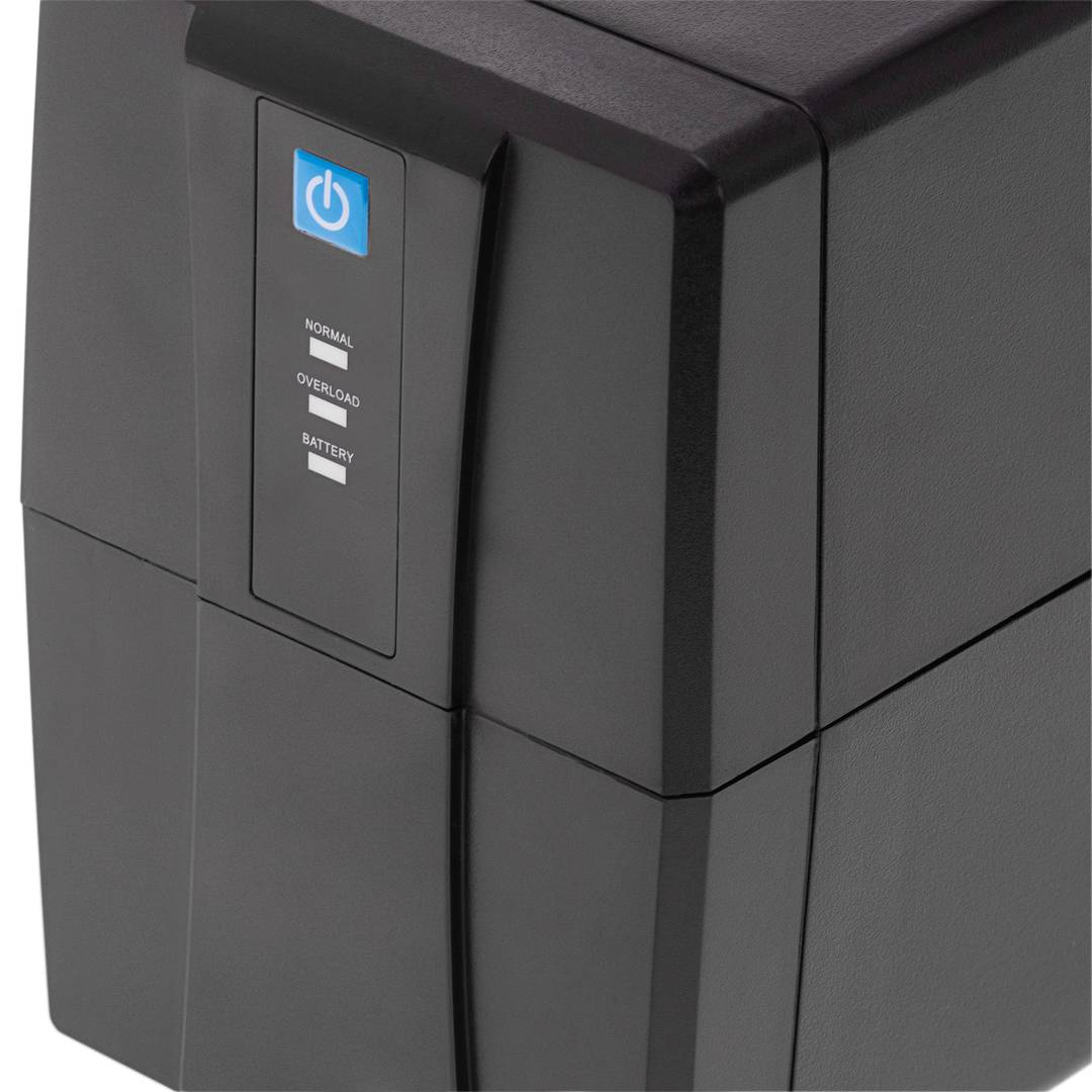 SAI Sistema de Alimentación Ininterrumpida de línea interactiva de 650VA 390W con 2 schuko