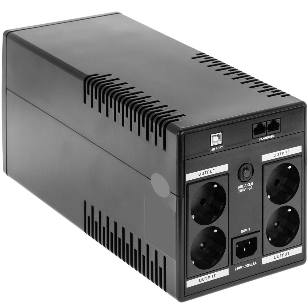 Gruppo di continuità Line Interactive 1000VA 650W con 4 Schuko