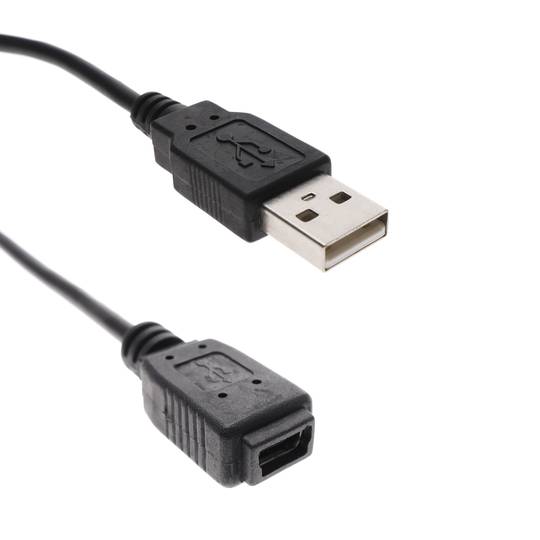 Cable USB 2.0 (USB A mascle a MiniUSB femella Tipus A i B) 0,3 m
