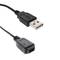 Cable USB 2.0 (USB A mascle a MiniUSB femella Tipus A i B) 0,3 m