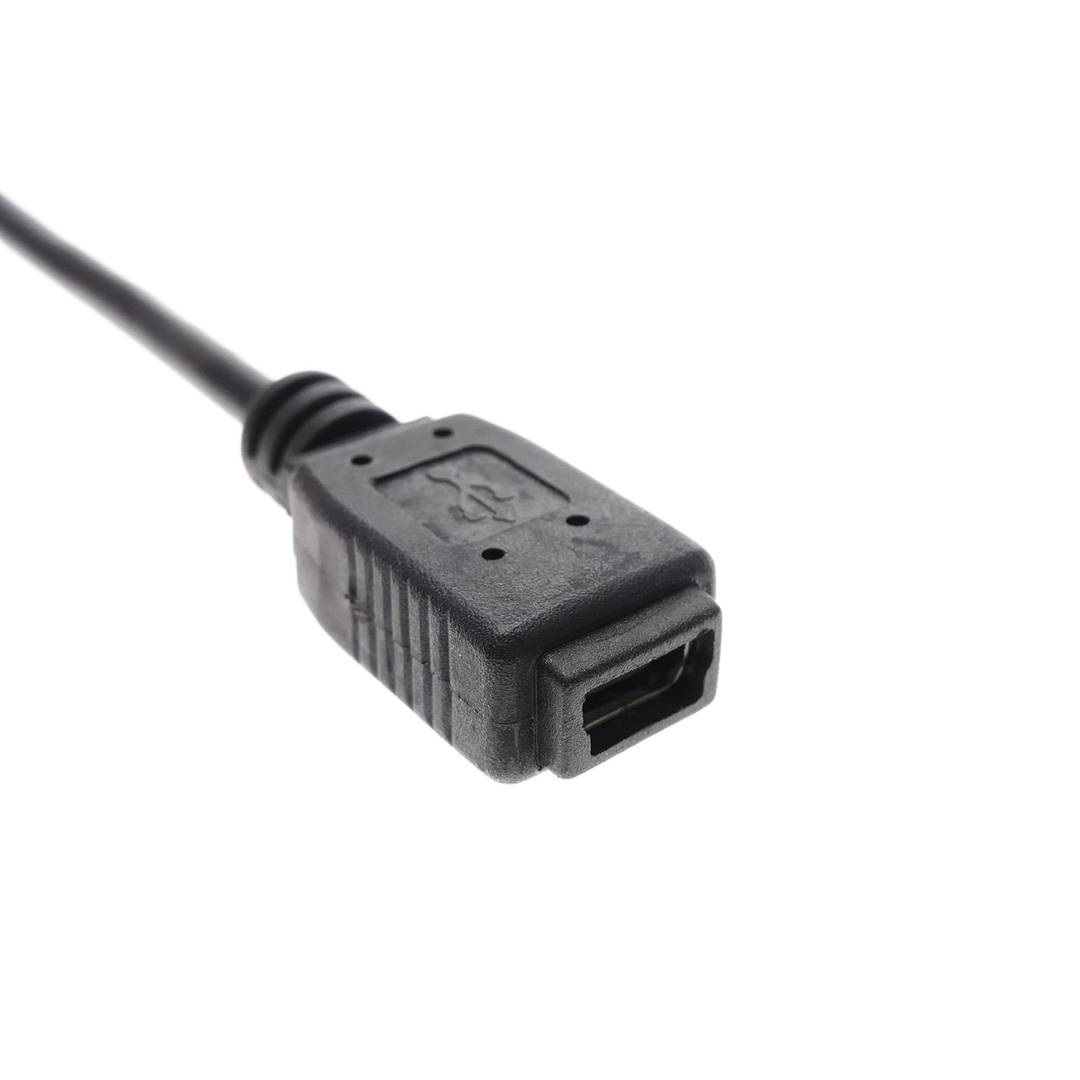 Cable USB 2.0 (USB A mascle a MiniUSB femella Tipus A i B) 0,3 m