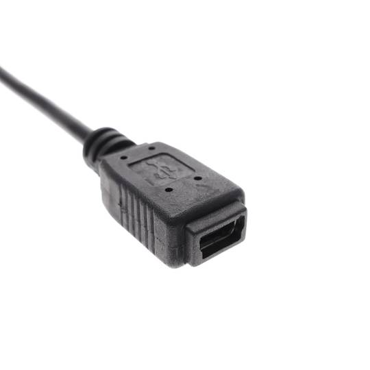Cable USB 2.0 (USB A mascle a MiniUSB femella Tipus A i B) 0,3 m