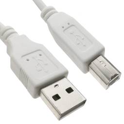 USB 2.0 AB 20cm de câble mâle blanc