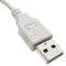 USB 2.0 AB Cable 2m de mâle blanc