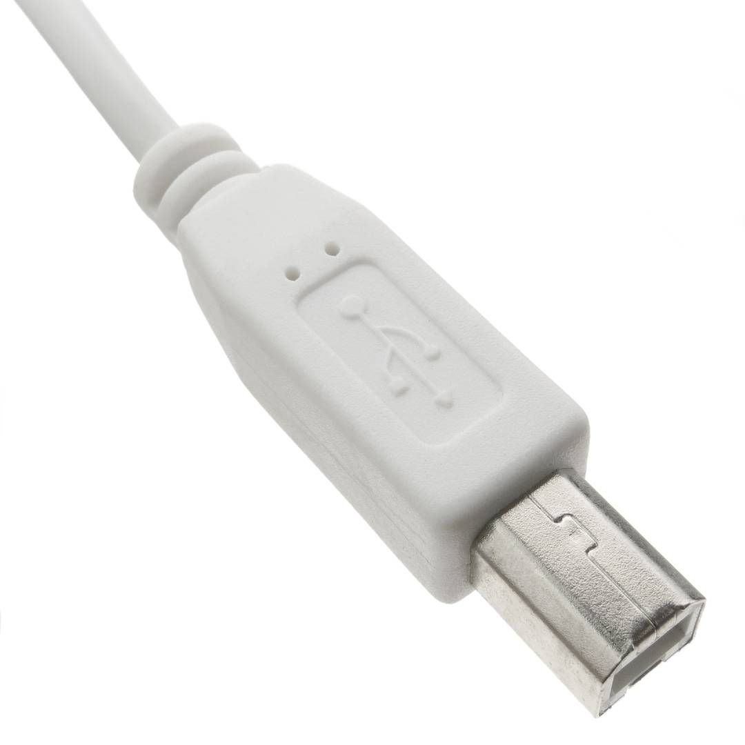 USB 2.0 AB Cable 3m mâle blanc