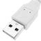 Cable USB 2.0 A Micro USB mascle blanc 3m