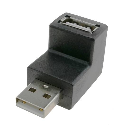 USB-adapter Een mannelijk naar een vrouwelijk met hoek