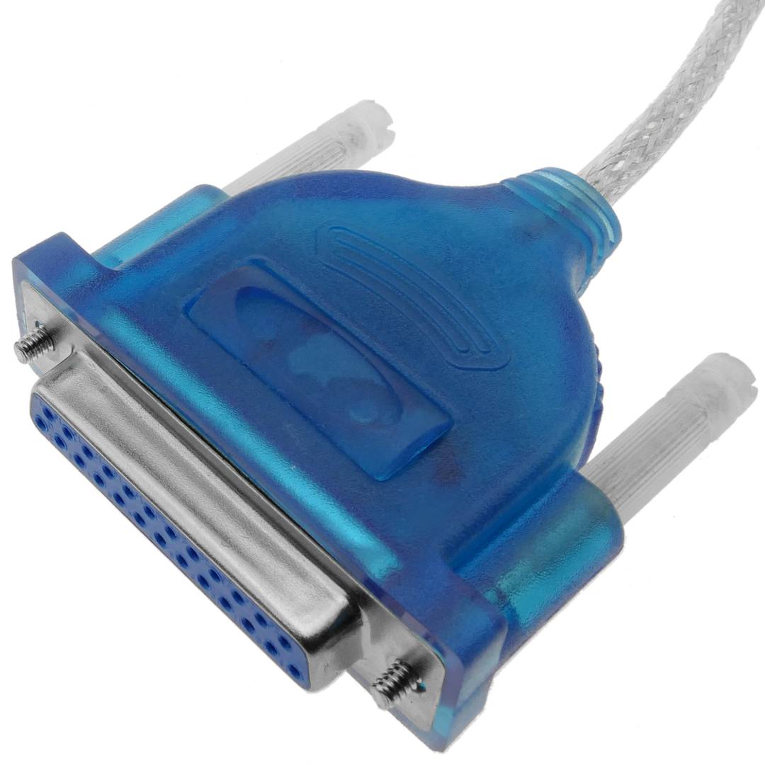 Câble adaptateur de 1,80m USB-C vers parallèle DB25 pour imprimante