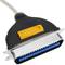 USB to parallel port (Centronics 36 male to male)