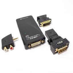 USB 2.0 VGA HDMI DVI con audio