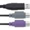 USB to PS2 (1 x USB-A male to 2 x 6-pin MiniDIN female)