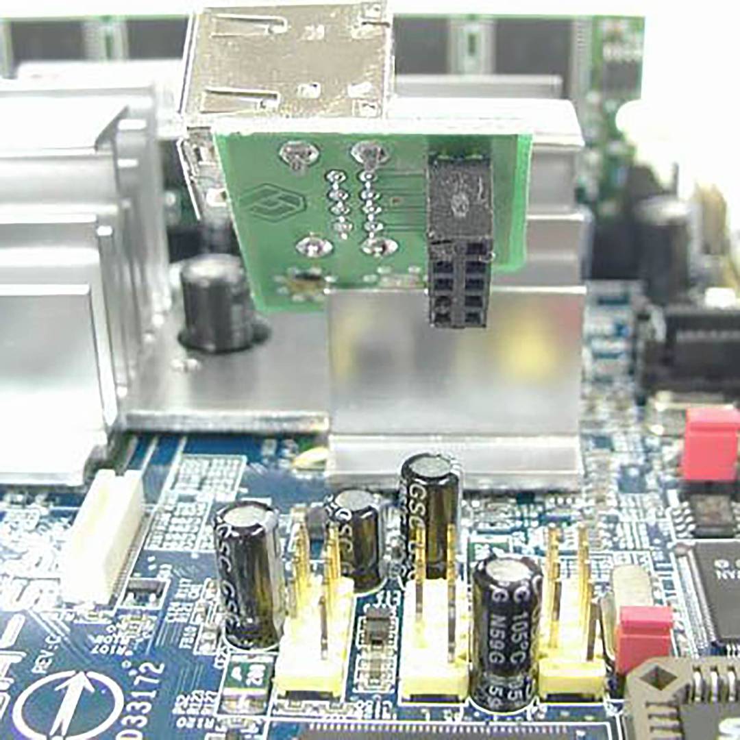 Adaptateur USB carte mère de broches 2x5 à 2xAH