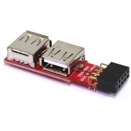 Convertisseur USB mère de broches 2x5 à 2xAH