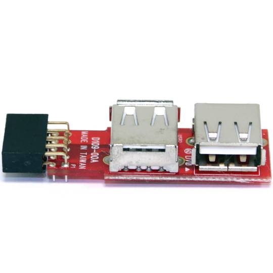 Convertisseur USB mère de broches 2x5 à 2xAH
