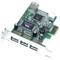 PCI-Express Card USB 4-Port Flex-ATX e Standard (3 +1 AH)
