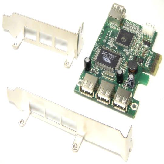 PCI-Express Card USB 4-Port Flex-ATX e Standard (3 +1 AH)
