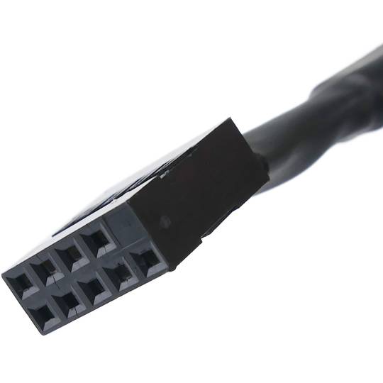 Motherboard USB adapter to 2xAH 2x5 pin low-profile bracket