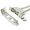 Motherboard USB adapter to 2xAH 2x5 pin low-profile bracket