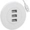 Hub USB 2.0 à 3 ports pour ordinateur de bureau blanc