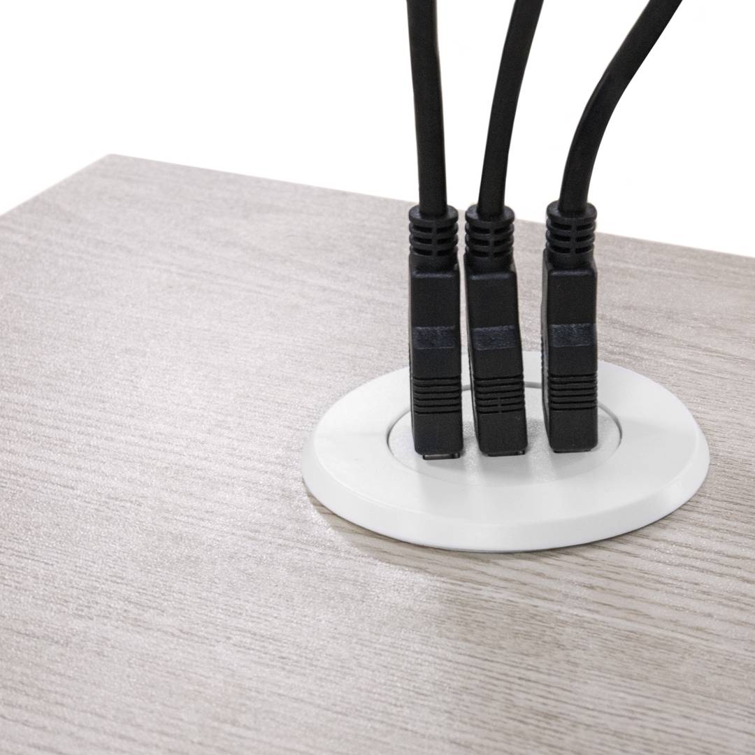 Hub USB 2.0 à 3 ports pour ordinateur de bureau blanc