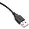 Hub USB 2.0 à 3 ports pour ordinateur de bureau noir