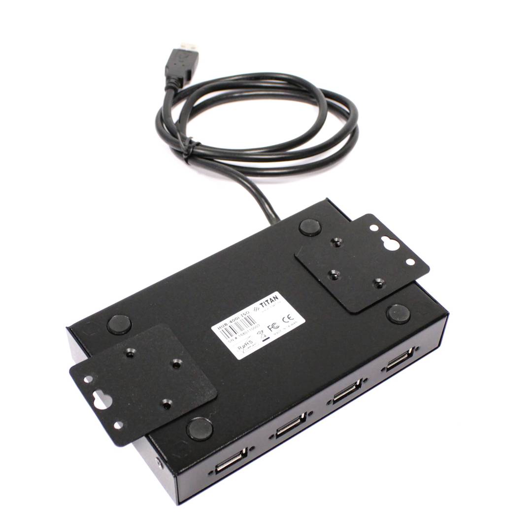 4-port USB hub isolated protected Titan HUB-400-ISO