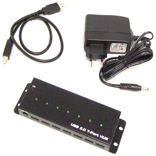 Industrial USB 2.0 Hub (7 AH)