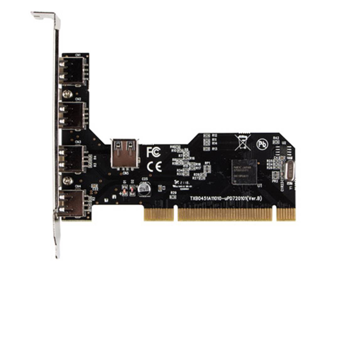 Scheda PCI Lanberg con 4 porte esterne e 1 porta USB 2.0 interna