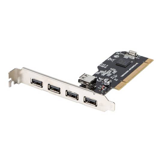Scheda PCI Lanberg con 4 porte esterne e 1 porta USB 2.0 interna