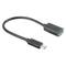 Adaptador USB Lanberg USB-C macho 3.1 para USB-A fêmea OTG preto 15 cm