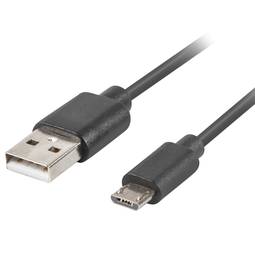 Lanberg Micro-USB A to USB A Cable 1.8m Black CA-USBM-20CU-0018-BK