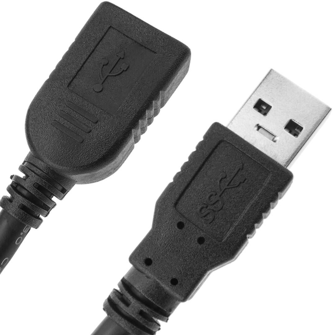 Cable alargador USB 3.0 para empotrar en panel de 1 m tipo A Macho a Hembra  - Cablematic