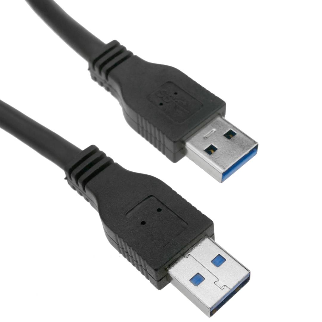 USB-A 3.0 M/USB-C M 2m, VARIOUS SuperSpeed Cable Black