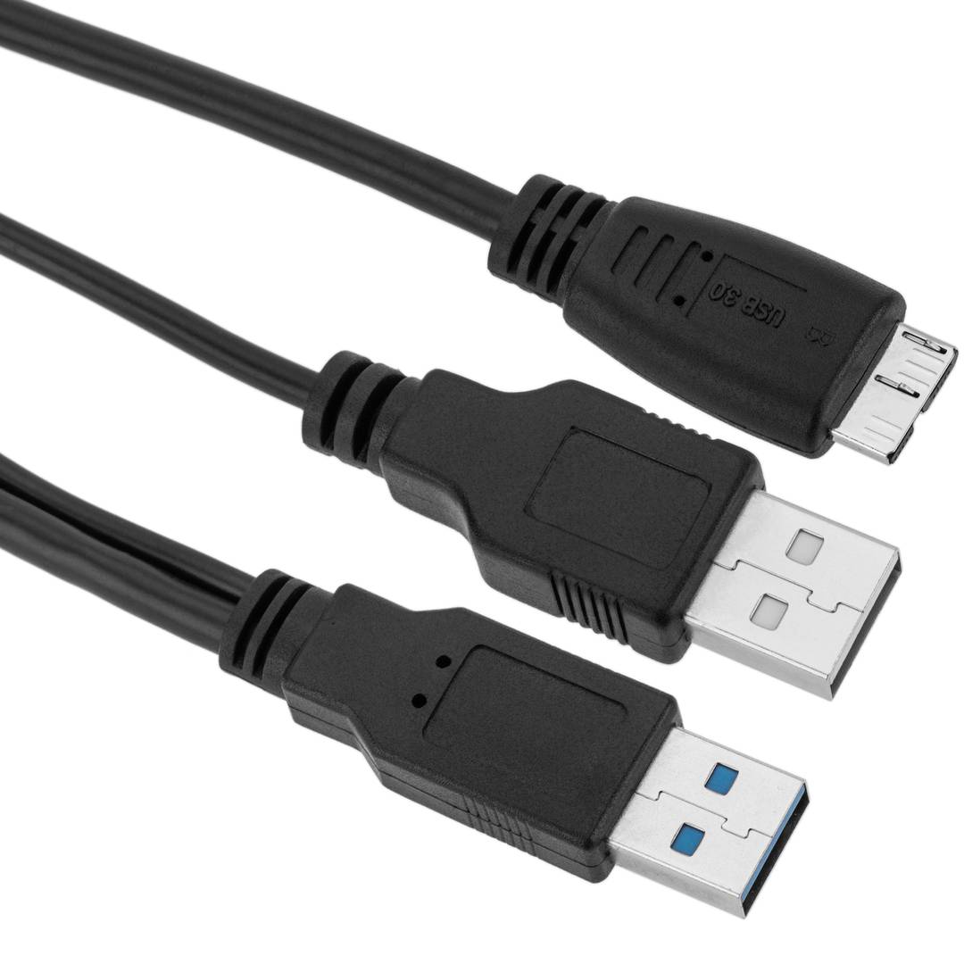 Arena Gepard Forskellige SuperSpeed USB 3.0 Cable Double Power (2AM/MicroUSB-M) 60cm - Cablematic