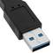 SuperSpeed USB 3.0 dubbele voedingskabel (2 AM / MicroUSB-M) 130 cm