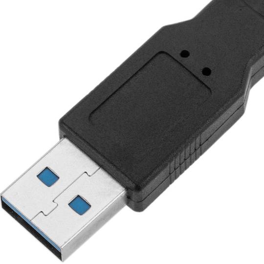 SuperSpeed USB 3.0 dubbele voedingskabel (2 AM / MicroUSB-M) 130 cm