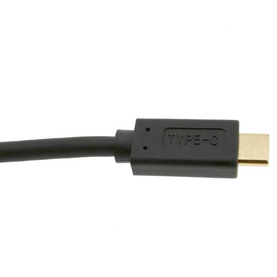 Câble USB-C 3.1 mâle vers USB-A 3.1 mâle de 1 m avec ferrites et connecteurs dorés