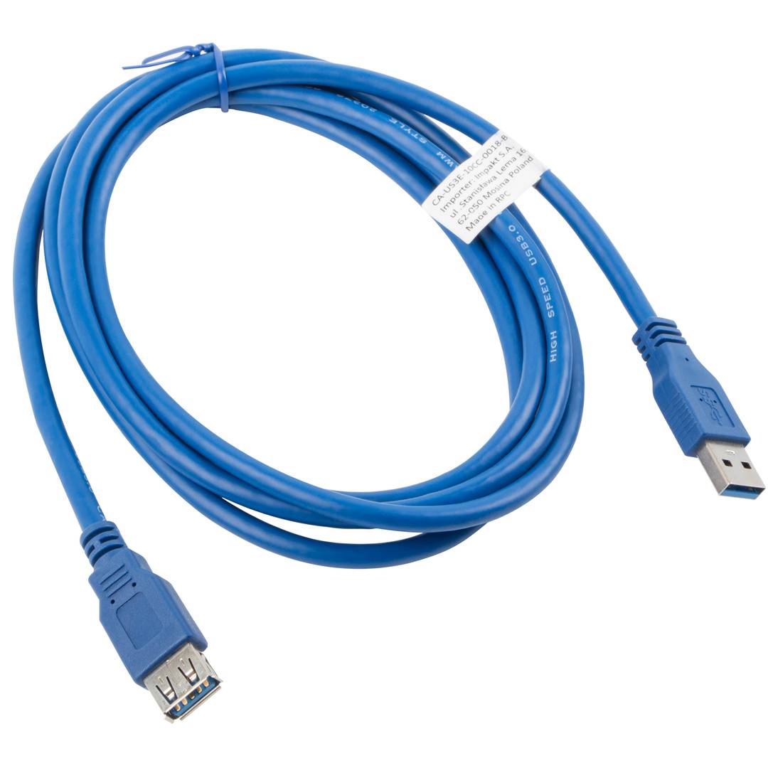 Cavo Lanberg da USB A a USB A 1,8 m blu CA-US3E-10CC-0018-B