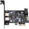 Scheda PCIe SuperSpeed USB 3.0 con 2 porte esterne e 1 interna a 19 pin