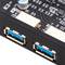 Scheda PCIe SuperSpeed USB 3.0 con 2 porte esterne e 1 interna a 19 pin