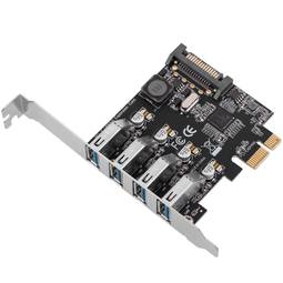 Tarjeta PCI-Express a SuperSpeed USB 3.0 de 4 puertos externos